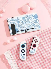 Cailai, 1pc Ocean Element Fish Pattern Switch 2 Console Protective Case, Suitable Compatible With Switch 2nd Generation (2025), Switch OLED And Switch Console, Made Of Soft TPU Material, No Disassembly Required, Anti-Drop And Anti-Dust, Ideal Gift Compatible With Switch Gamers, Elegant And Cute Switch Console Protective Case. - View 3