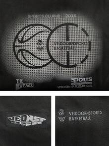 veidoorn New Autumn Long-Sleeve Patterned T-Shirt Top, Simple And Stylish, Unisex, For Training, Running, Ball Sports And Daily Wear - Black - View 5