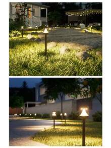 LED Creative Solar Lawn Light, Smart Light Control Yard Ground Stake Light, Suitable For Outdoor, Yard, Garden, Holiday, Daily Decor Outdoor Atmosphere Landscape Lighting - Lawn Lights - View 8