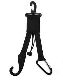 1pc 3-In-1 Baseball & Softball Equipment Rack, Multi-Functional Wall-Mounted Storage Rack With Hooks, Carabiners And Bat Holder, Convenient For Storing Gloves, Helmets And Bats, Suitable For Hiking Camping Accessories And Baseball Accessories - Multicolor - View 7