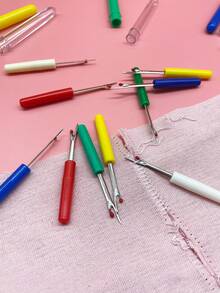[4/5pcs/Pack]Small Metal Seam Ripper With Protective Cap, Includes Plate/Full Color, 2 Styles Available, Sharp And Easy To Use, Suitable For Sewing Correction, Clothing Alteration, Embroidery Rework And More - Small Seam Ripper - View 7