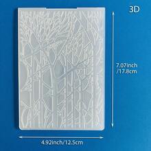 Bảng dập nổi 3D họa tiết Giáng Sinh mùa đông cây thông bông tuyết tuần lộc hoa, khuôn dập nổi nhựa dùng cho DIY scrapbooking, làm thiệp chúc mừng và trang trí thủ công giấy - Tấm ốp tường 3D-1 - Xem 30