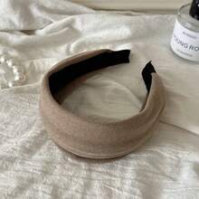 5pcs/1PC Autumn/Winter New Korean Style Premium Fashion Versatile Solid Color Velvet Headband High Crown Wide Headband - Multicolor - View 14