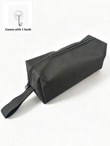 Pencil Case Storage Bag, Waterproof Portable Pencil Pouch, Minimalist Office Stationery Bag With Handle, Back To School Supplies - A - View 11