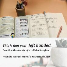 5pcs Neutral Pens (0.5mm Tip), Retractable, Quick-Drying Black Ink, Fine Tip, High Quality, Cute Design, Smooth Writing, Elegant Body, Comfortable Grip, Suitable For School And Office Use. - Multiple Styles - View 6