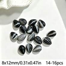14-16pcs Teardrop Shaped Loose Beads 8x12mm DIY Jewelry Handmade Beading, Suitable For Bracelet, Necklace, Earring Making - 8*12mm Teardrop Beads - View 22
