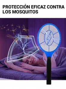 3500V Rechargeable Electric Mosquito And Fly Swatter With LED Light - Multicolor - View 8