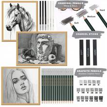 75-Pack Sketch Drawing Pencils Kit With Sketchbook,Include Graphite,Charcoal Pencils And Artists Tools,Pro Art Drawing Supplies,Ideal For Sketching Shading - 75-piece Sketching Set - View 4
