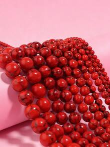 4/6/8/10mm Natural White Howlite Round Beads, Suitable For Jewelry Making, DIY Necklace & Bracelet Accessories - Multicolor - View 9