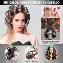32pcs/Set Large Size Hair Rollers With Clips, Self-Gripping Curler Suitable For Long/Medium/Short Hair And Bangs, DIY Hair Curling Tool - Multicolor - View 9