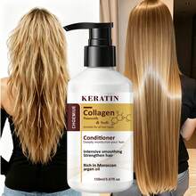 Kondisioner Rambut Keratin Kolagen, Dengan Minyak Argan Maroko, Melembapkan Secara Intensif, Menghaluskan, dan Menguatkan Rambut, Cocok untuk Semua Jenis Rambut, 150ml - Conditioner - View 4