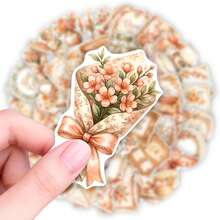 FUNISM 50pcs Waterproof Cute Stickers, Suitable For Water Bottles, Handmade Decoration, Scrapbooking And More - Multicolor - View 3
