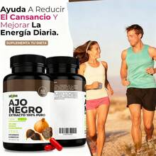 MMQ Ajo Negro100% Puro (60 Capsulas de 500mg) - [Potente Antioxidante Rico en Vitamina A, C y Calcio] | Presion y Digestion | Calidad Suprema | Sin Gluten ni Añadidos - 60 cápsulas - Ver 6