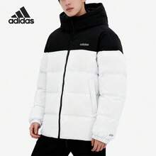 Adidas/Adidas Authentic New Men's Black & White Thick Warm Windproof Down Jacket KC2154 - Black and White - View 9