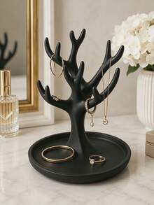 Nordic Minimalist Jewelry Stand - Both A Cozy Home Decor And An Elegant Desktop Ornament. Ring And Bracelet Display Rack, Entryway Key Tray, Multi-Functional Desktop Storage Organizer. Provides Practical Desktop Storage - Multicolor - View 9
