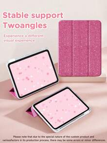 Custom 6-Slot Photo & Text Tablet Protective Case, Durable Acrylic Anti-Scratch Shell, Magnetic Auto Sleep/Wake Function, Built-In Stand And Pen Slot, Compatible With IPad Mini 6/7, 7/8/9 (10.2 Inch), Air 4/5 (10.9 Inch), Pro (11 Inch), Ultra-Thin Lightweight Design, Perfect Gift For Friends, Girlfriend, Etc., Ideal For Christmas, Birthday - Multiple Styles - View 4