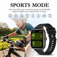 QAGSFLC Unisex Kids Smart Watch, 1.83-Inch Screen, Colorful Silicone Strap, Functions Include Alarm, Built-In Games, Pedometer, Calculator, Stopwatch, Wireless Calling, SMS Notification, Multiple Sports Modes, Remote Photo, Music Playback, 180mAh Battery. Perfect Gift For Boys And Girls. - Multicolor - View 3