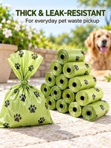 10 Rolls/150 Lavender-Scented Dog Poop Bags In 10 Rolls With 1 Dispenser, Pet Waste Disposal Bags For Daily Dog Walks, Outdoor Cleanup And Travel, Random Color Selection - Multicolor - View 1