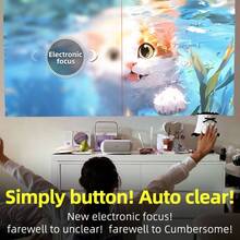 HUASHIJIE New Ultra HD Smart 5G Projector, 4K Home Cinema, Wall Projection Without Screen, 180° Rotation, Compact High Definition, Computer & Phone Screen Mirroring, Online Classes, Fitness, Office, Outdoor Camping, Room, Living Room, Dorm, Student Mini 1080P Projector, Valentine's Day, Christmas, Father's Day, Mother's Day Holiday Gift - UK Plug(220-240V) - View 4