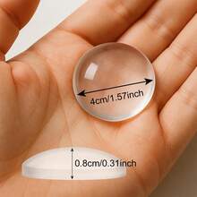 6pcs Round Silicone Furniture Protection Pads - Soft Anti-Collision Pads, Suitable For Wall And Door Corner Protection, Wall Tile Safety Guard, Anti-Collision Stickers, Home Supplies, Bathroom Accessories, Home Decor - A - View 3