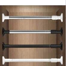 1pc Stainless Steel Telescopic Rod, Multi-Function Shower Curtain Rod, Wardrobe Hanging Rod, Shoe Cabinet Storage Rod, Closet Dorm Telescopic Rod, No-Drill Shower Curtain Rod, Adjustable Clothes Drying Rod, Horizontal Bar Rack, Door Curtain Rod, Balcony Bay Window Curtain Rod, Bathroom Accessories - Spray Paint/50-79cm - View 6