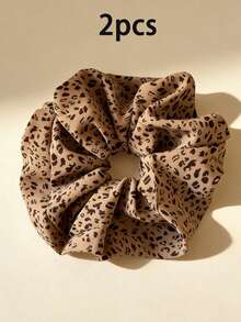4/2/1pc Leopard Print Hair Brush Hair Tie Elastic Hair Tie Cute Hair Accessories For Bun And Ponytail, Fashionable Luxury For Women, Perfect Gift For Mother's Day 2026, Father's Day, Graduation, Back To School, Halloween, Thanksgiving, Christmas, New Year And Other Holidays - Multicolor - View 17