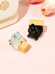 1pc Cute Cartoon Cat Hair Clip For Women, Funny Hair Accessory, Suitable For Daily Use, Gift Choice - Multicolor - View 4