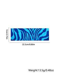 2pcs European & American Style Color Block Zebra Print Fabric Headband, High Elasticity Wide Band, Personalized Cool Fashion Hair Tie - Multicolor - View 5