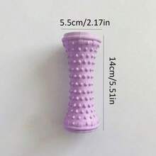 2pcs Manual Foot Massager, Plantar Fasciitis And Flat Foot Rolling Trainer, Perfect For Yoga, Pilates, Fitness, Deep Tissue And Muscle Relaxation, Suitable For Shoulders, Neck, Feet And Whole Body, Plastic Material - Purple - View 2