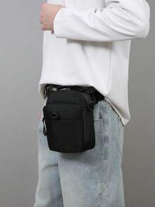 1pc New Men's Casual Crossbody Bag, Multifunctional Shoulder Bag, Coin Purse, Daily Commute Minimalist Backpack, Portable Crossbody Bag - Multicolor - View 5