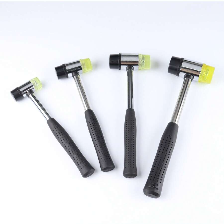 Set Palu Karet 4 Ukuran 25mm 30mm 35mm 40mm Palu Pemasangan Lantai untuk Ubin Konstruksi Renovasi DIY - Set empat potong - View 1