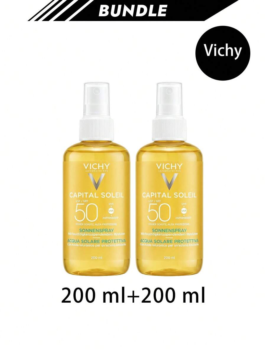 Vichy [حزمة] كابيتال سوليل واقي شمس مائي SPF50 200 مل * 2 - شفاف - مشاهدة 1