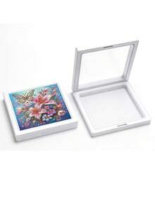 Vigour Summer Black/White Diamond Painting Frame With Transparent HD Film, Jewelry Box, Necklace Display Box,Flip-Top Design For Easy Artwork Replacement. Suitable For Diamond Paintings. Ideal For Desktop And Wall Mounting, Perfect For Home Decor And Art Display - A - View 14
