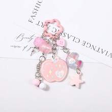 Creative Dopamine Colored Bead Keychain, Three-Dimensional Lollipop Bow Pendant, Cute Girl Bag Pendant - Multicolor - View 7