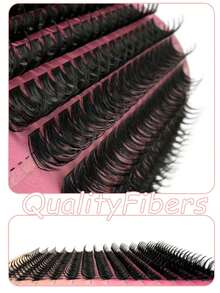 252 Clusters Cartoon Style Clump False Eyelashes, Natural Ethereal "Fairy" Style, 12-20mm Length, Fluffy And Realistic Without Plastic Feel, D Curl, Suitable For Anime Cosplay And Daily Makeup - D - View 4