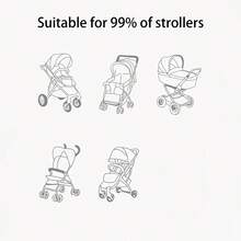 1/2pcs Drill-Free Reusable Multi-Function Stroller Hooks With Hook And Loop, 360° Rotating Heavy Duty Universal Stroller Carabiner Clips, Essential Travel Stroller Accessories For Shopping Bags, Diaper Bags, Grocery Bags - Multicolor - View 7