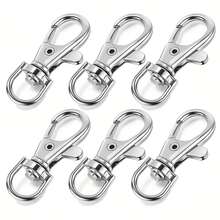 5/10/20/30/50/100pcs Integrated Lobster Claw Swivel Snap Hook Keychain Clip Rotating Spring Hook Lobster Clasp Small Metal Swivel Key Chain Clip Hook Hardware For Keychain Making DIY Crafts Lanyard Making Pet Collar (35mm) - Keychain - View 23