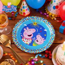 Hasbro Peppa Pig Disposable Paper Plates, Cartoon Themed Party Plates, Kids Birthday Tableware, Festival Gathering Dessert Plates, Convenient & Easy Cleanup, Official Authentic Licensed - Disposable Paper Plates - View 3
