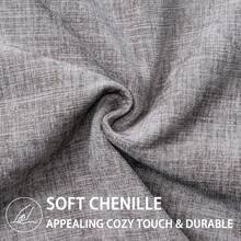 1pc Light Gray Neutral Textured Chenille Pillow Case, Solid Color Decorative Cushion Cover, Suitable For Sofa Living Room, Minimalist Modern Home Decor, Pillow Insert Not Included - Light Grey - View 2
