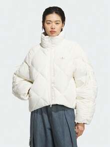 Adidas Originals Women's BOW COM DOWN Thick Down Jacket - Short KC2611 - White - View 1