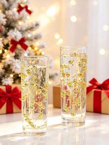5pcs Floating Candle Vase Filler 1.4m Pearl Garland Wedding Tabletop Decor, Faux Pearl Beaded Plastic Chain Party Decoration, Home Decor Prop Gift For Birthday Graduation - Multicolor - View 8