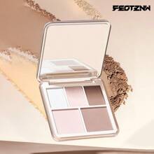 FEOTZNW Palet Kontur & Highlight 3D Light & Shadow, Kontur & Highlight 2-in-1, Efek Rias Wajah Terpahat, Palet Rias Wajah Wanita, Perlengkapan Rias Esensial - Nuansa Merah Muda - X02# Nada Merah Muda - View 9