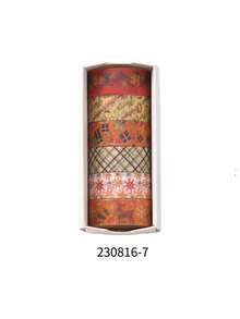 6 Rolls/Box, Christmas Pattern Washi Tape, Retro Style Diary DIY Decoration Materials Handbook Tape Set, Creative Masking Tape, Scrapbook Decoration Tape - Sets - View 16