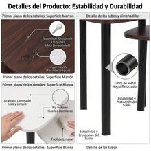 Set Of 3 Nesting Triangular Side Tables, Coffee And End Tables For Small Spaces, Living Room, Bedroom And Sofa - Coffee Brown - View 5
