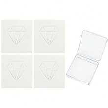 Đất sét sáp dán kim cương 2.56 inch, đất sét dính tái sử dụng cỡ lớn màu hồng, tím, trắng và xanh dương, phụ kiện thủ công DIY tranh kim cương 5D - Xem 13