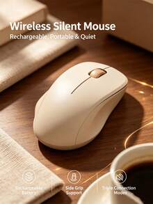 HP Wireless Bluetooth Mouse, 3-Mode Silent Rechargeable, Ergonomic, USB Charging, Universal For Office, Gaming, And Laptop - View 6