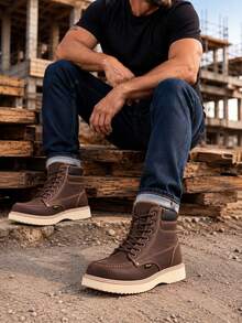 Men Industrial & Construction Boots - Redwood - View 2