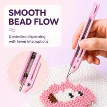 3-Piece 2026 New Melt Bead Pen Set, Includes Sorting Tray, Smooth Bead Dispenser And Precision Placement Tool, Suitable For DIY Pixel Art, Perler Beads And Craft Projects - View 6