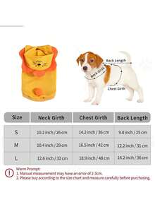 1pc Cute Cartoon 3D Animal Pet Hoodie | Warm Polyester Knit Fabric, Suitable For Medium And Small Dogs, Newborn Puppies, For All Seasons - Multicolor - View 10