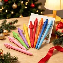Pulpen Ballpoint Kata Ledakan Kartun Aneka Warna (8pcs/16pcs). Menggabungkan onomatopoeia yang menyenangkan seperti BOOM dan POW, dengan warna-warna cerah dan menarik perhatian. Cara menulis yang halus dengan sistem klik. Cocok untuk pelajar, perencana, dan catatan kantor sehari-hari, alat tulis yang kreatif dan energik. - Beraneka warna - View 3